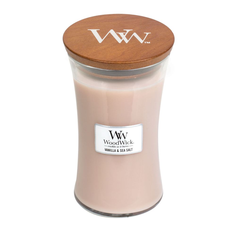 Ilmkerti WoodWick Vanilla & Sea Salt Large