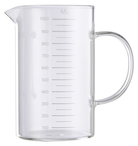 Mælikanna gler 1 l