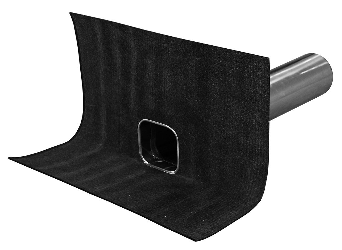 ÞAKNIÐURFALL KVERK RYÐFRÍTT/VINKILL 75MM