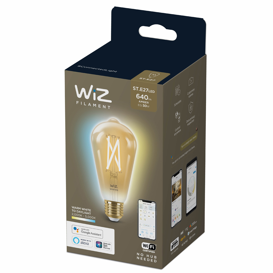 WIZ ST64 ljósapera filament 50w E27 gold