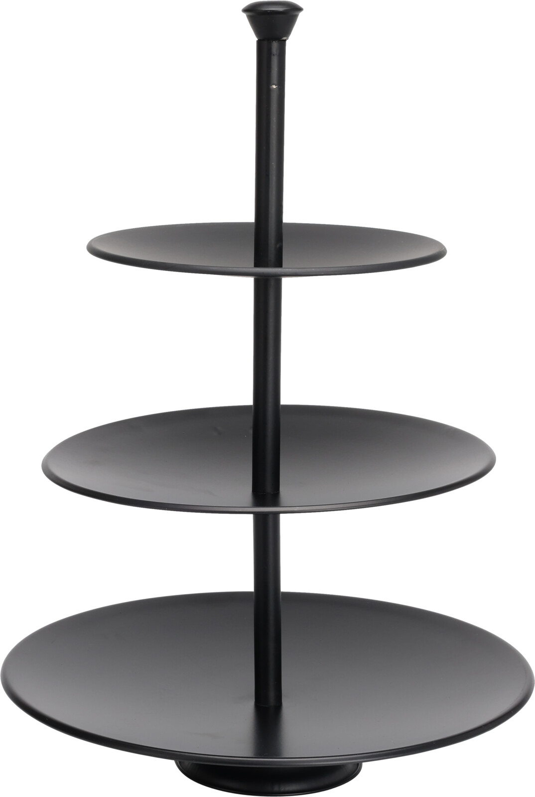 Standur 3 hæða svart mattaður