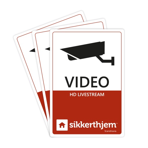 Öryggiskerfi, Límmiði í glugga VIDEO [S6evo]