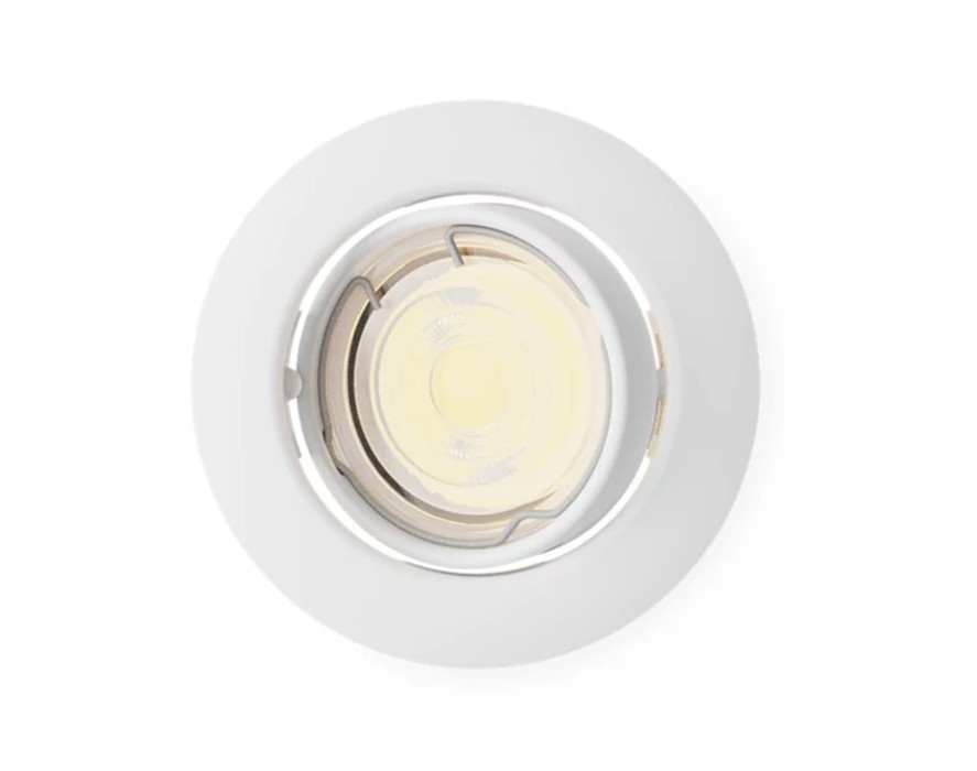 Peridot innfelldur hvítur GU10 68/90mm