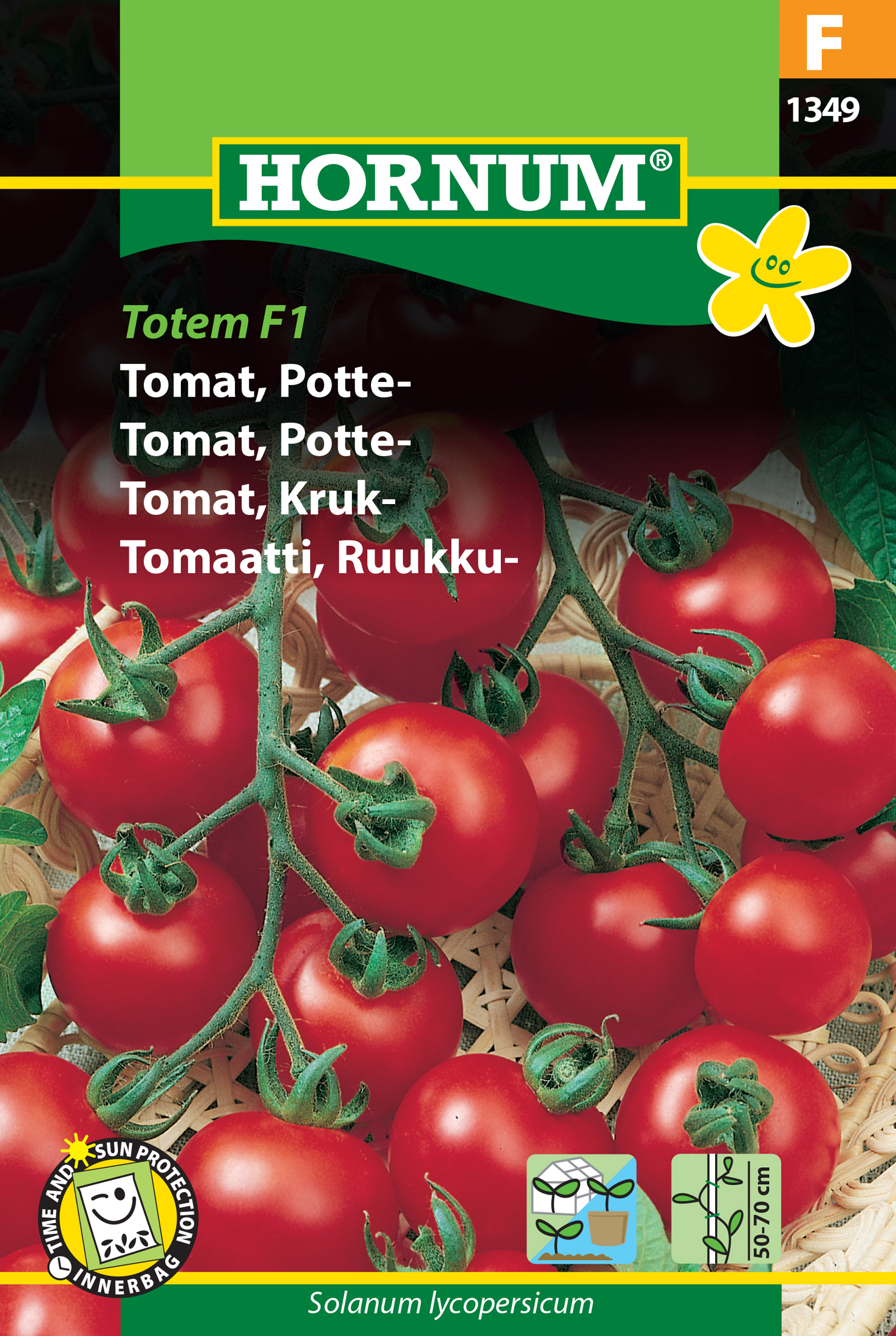 Fræ Tómatar Solanum lycopersicum Totem F1