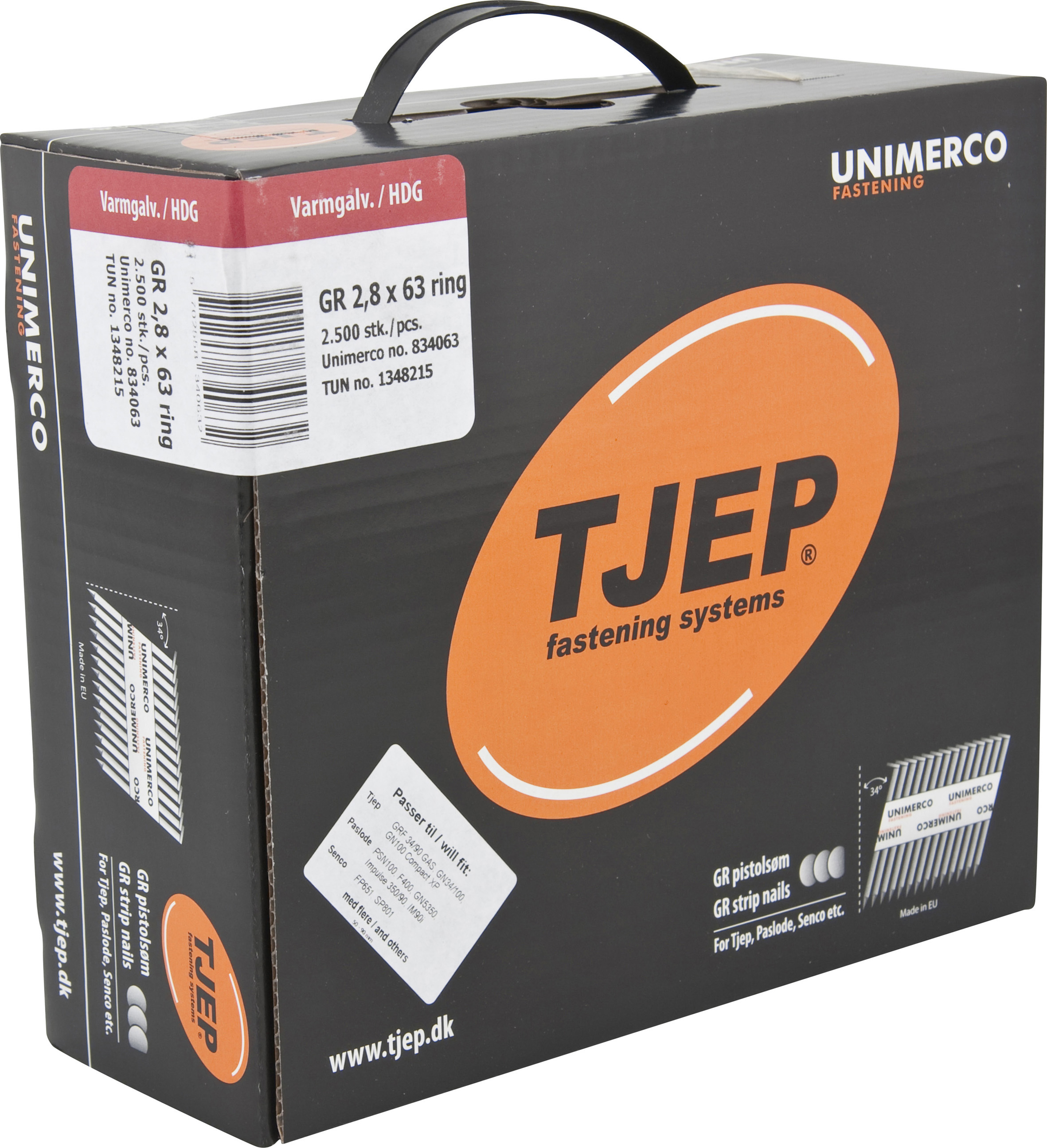 BYSSUSAUMUR TJEP GR 28/63MM  2500STK HG - 34°