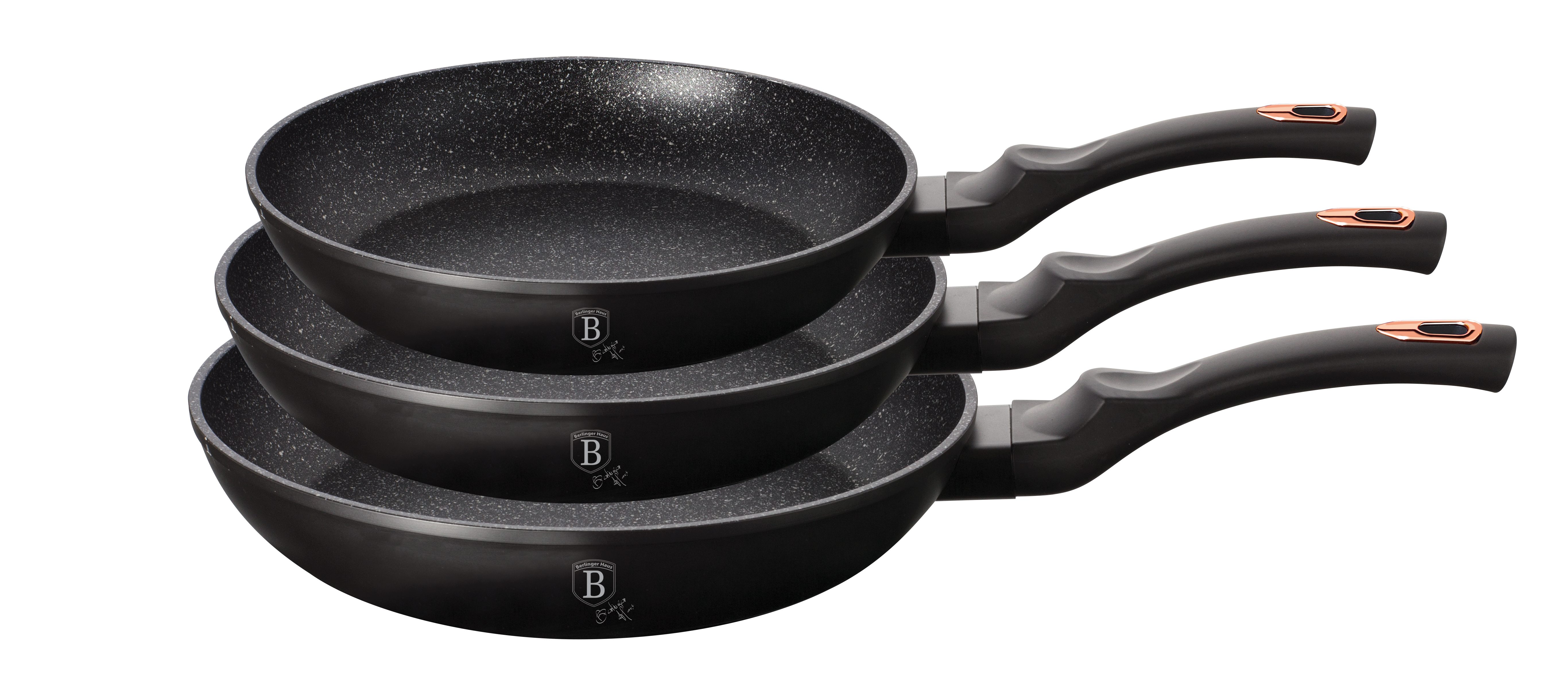 Pönnusett 3 stk Black Rose