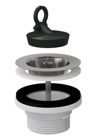 BOTNVENTILL 11/2"PL F ELDHÚSVASK 70MM