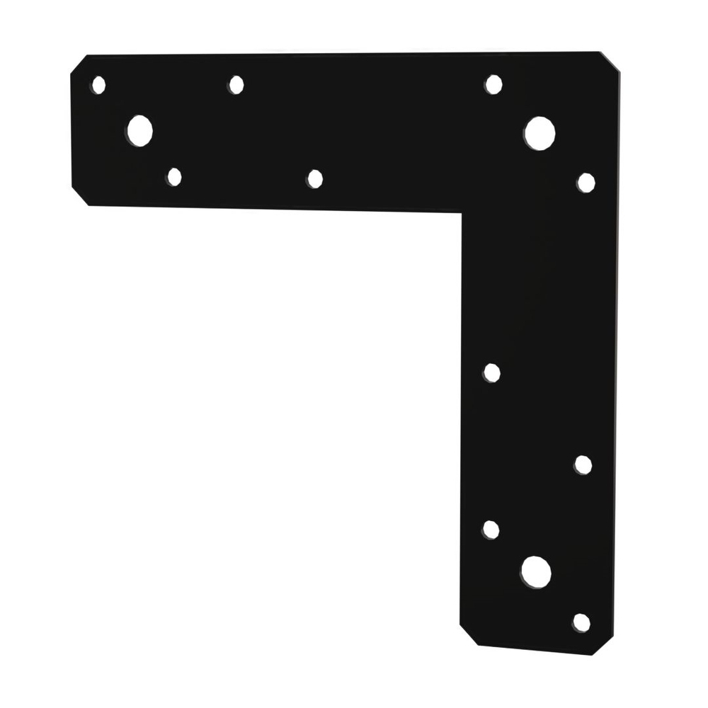 BMF Tengistykki L 150x150x2mm Svart