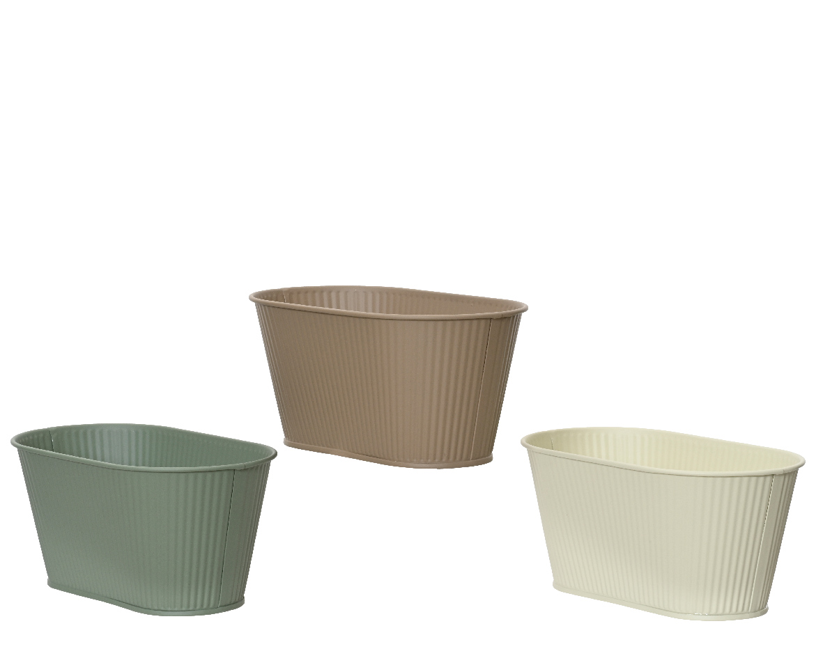 Pottur zinc 3 litir 28*14*h12,5cm