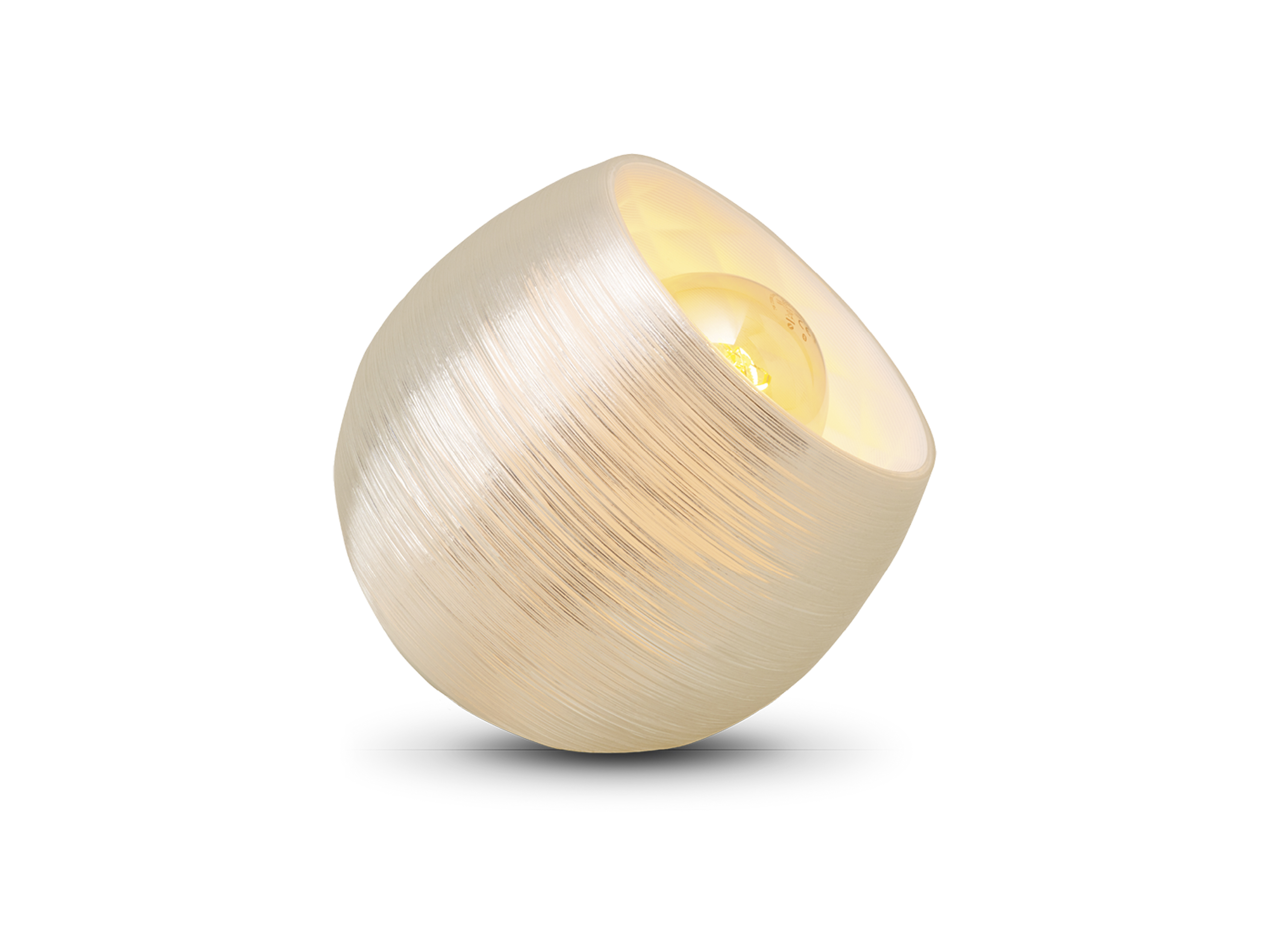 Shelsea borðlampi CD hvítur natrual grófur  E27