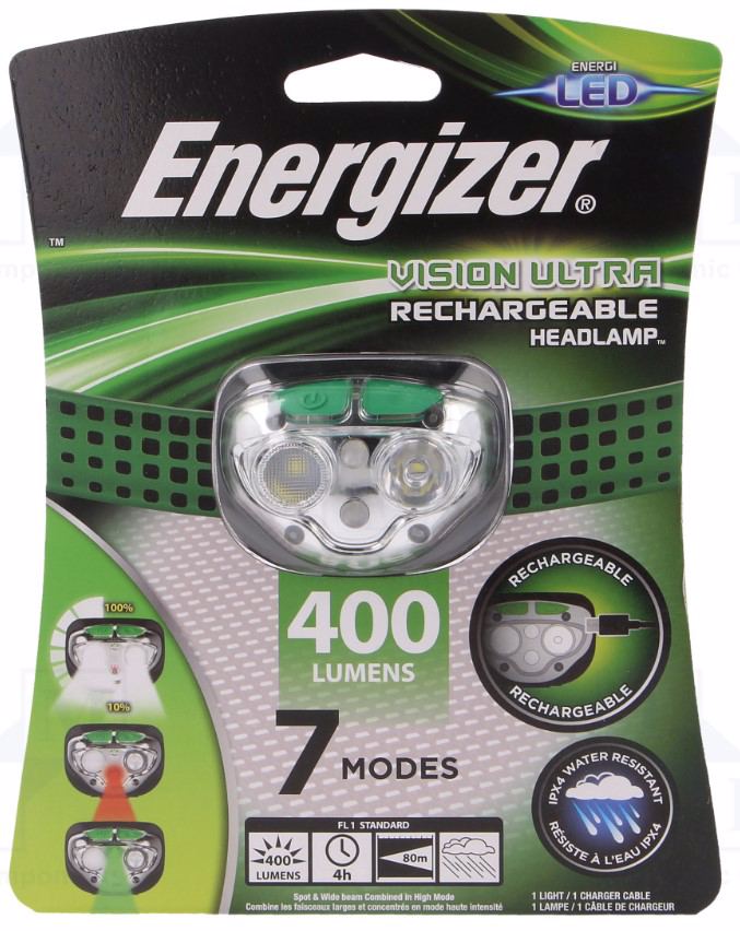 Vision Ultra höfuðljós endurhlaðanlegt