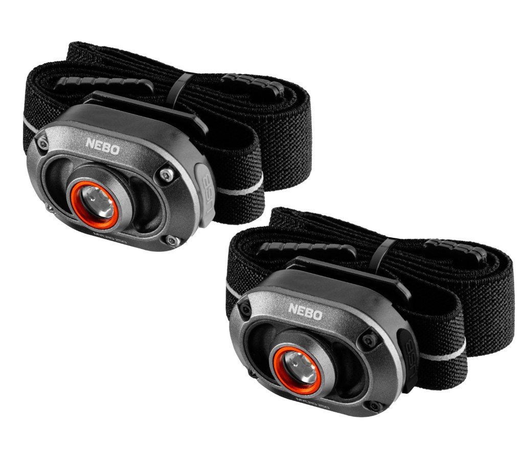 Höfuðljós 2stk. Nebo Mycro 250 lumen USB-C, 3-Stillingar