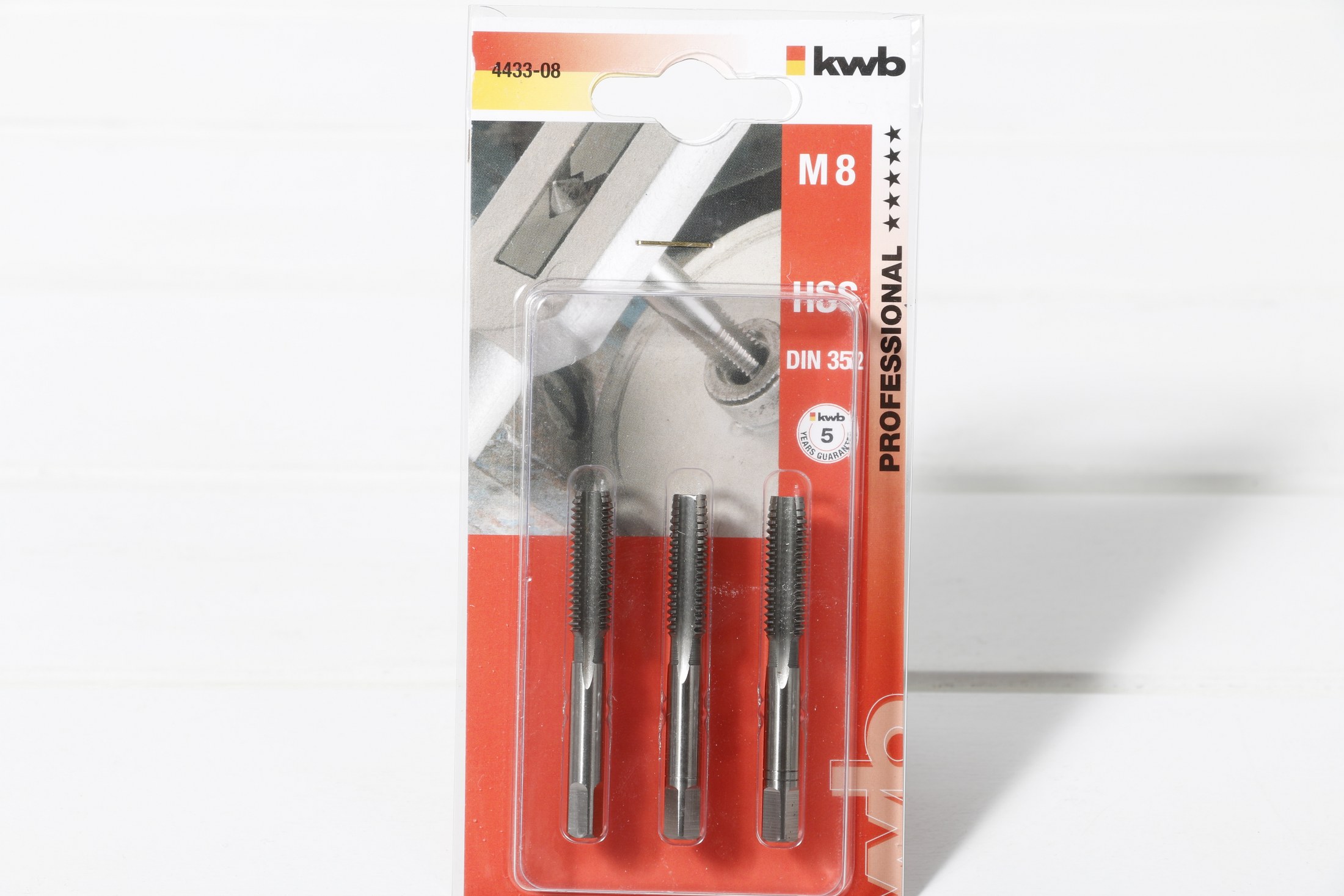 Snitttappi kwb 8 mm 3 stk.  4433-08