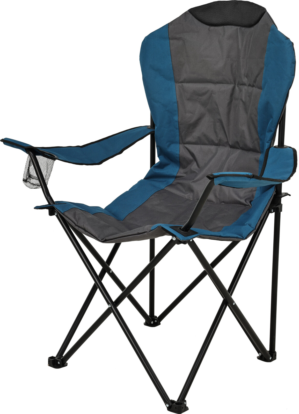 Tjaldstóll samanbr 95x60x110cm grár