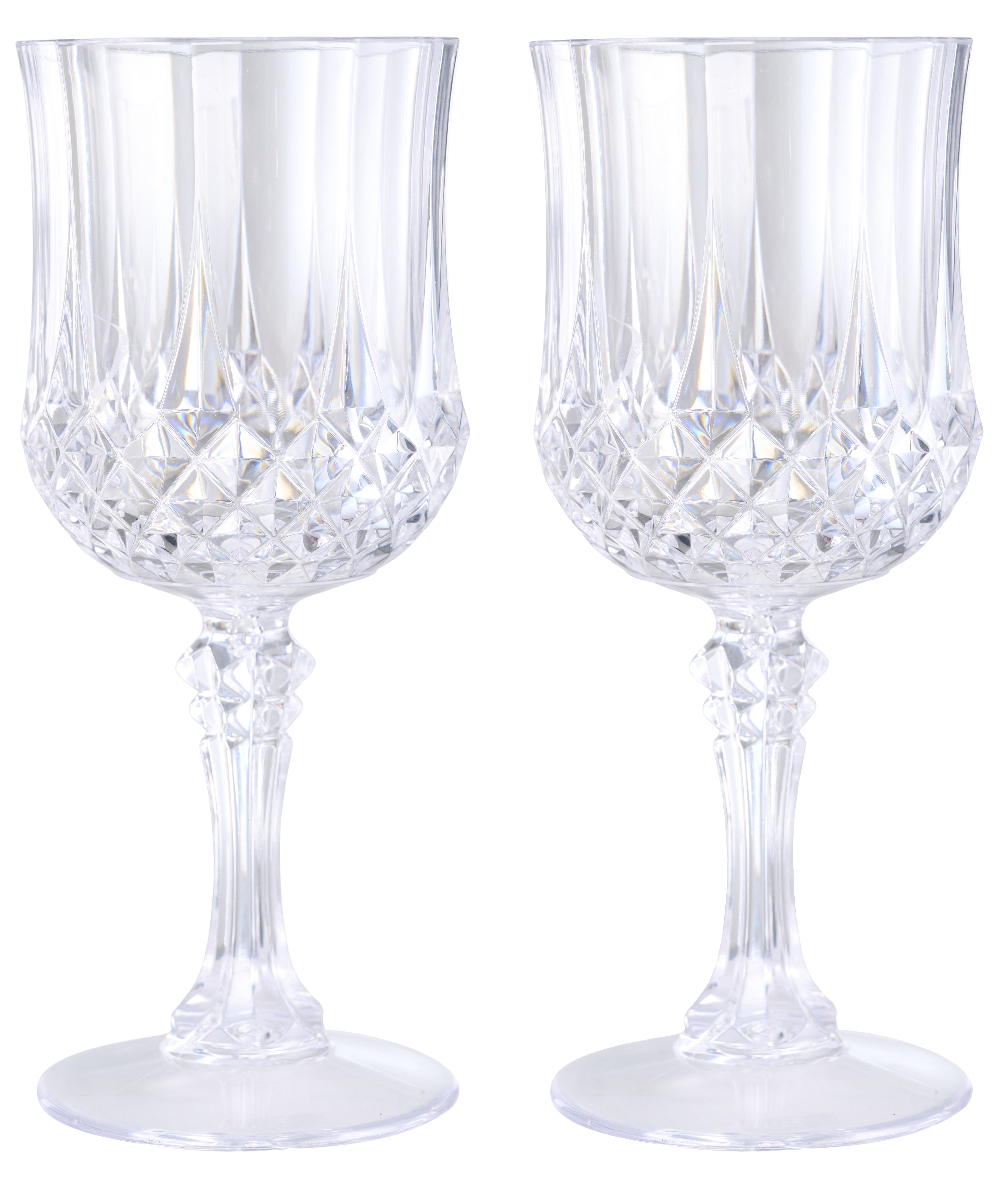 Vínglös, plast 20cl, 2 stk