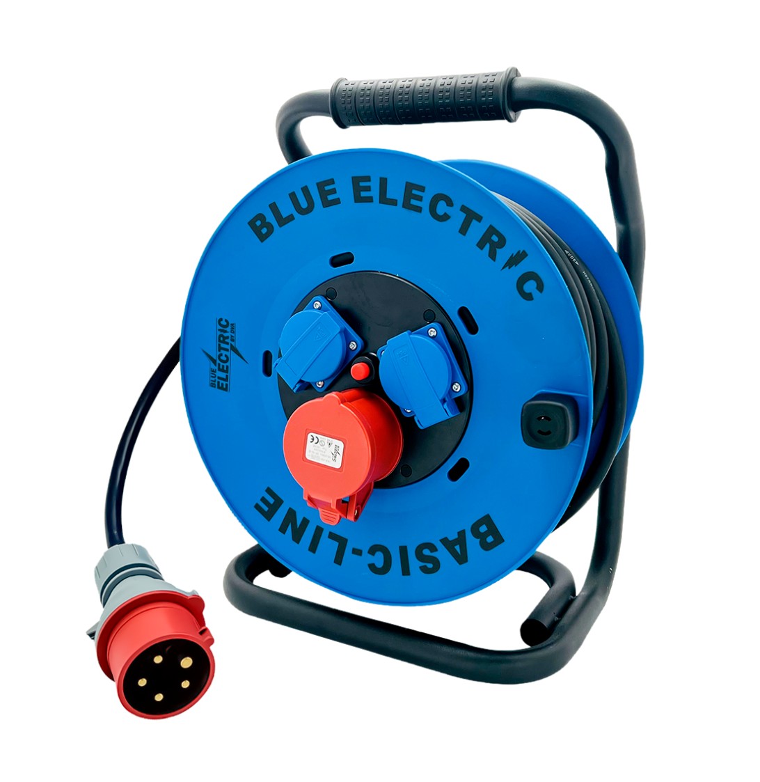 KAPALKEFLI 25M GÚMMÍ 400V 5x2,5/5P 16A/ 2x2P 16A IP44