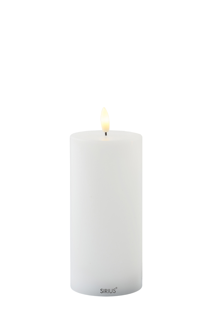 Rafhlöðukerti Sille 7,5*h15cm hvítt