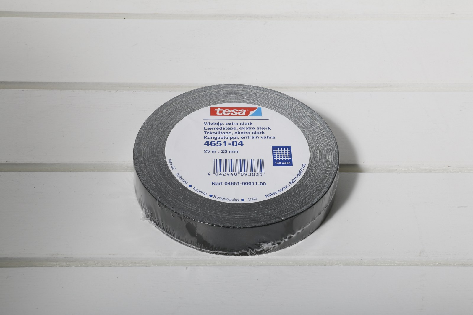 Límband striga Tesa svart 25 mm  x 25 m