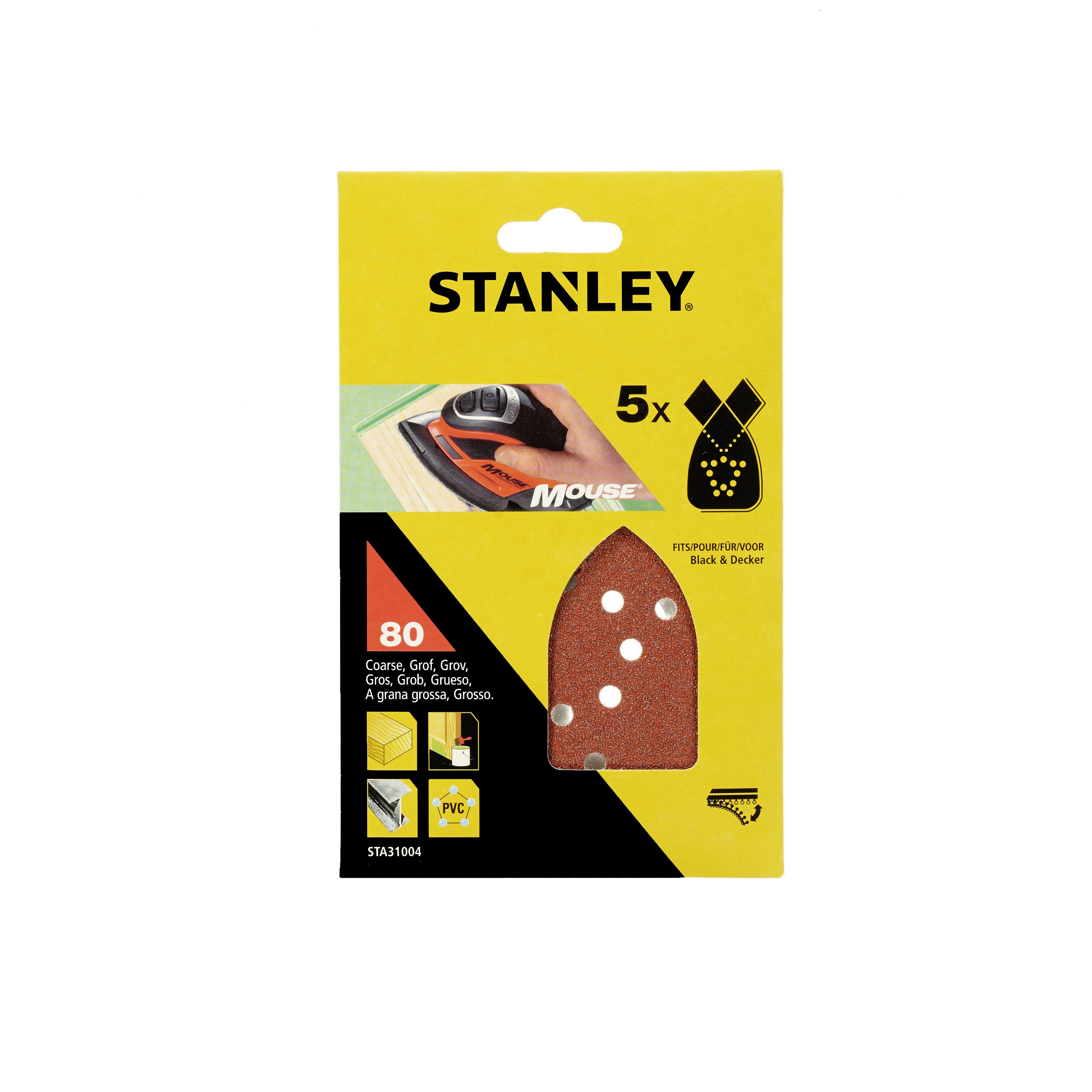 SANDPAPPÍR MÚS P080 5 STK.