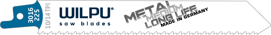 SVERÐSAGARBLAÐ 3016/225 (5STK)225MM  TRÉ/MÁLM WILPU TWIN CUT