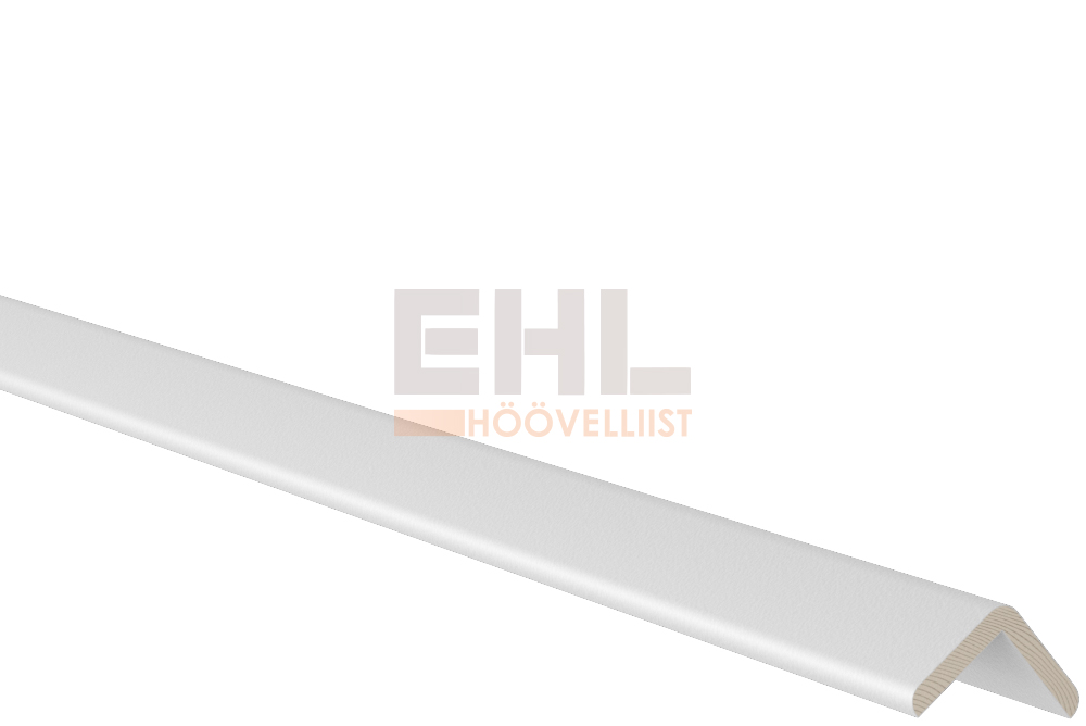 ÚTHORNSLISTI 28X28 HVÍTLAKKAÐUR 2.7