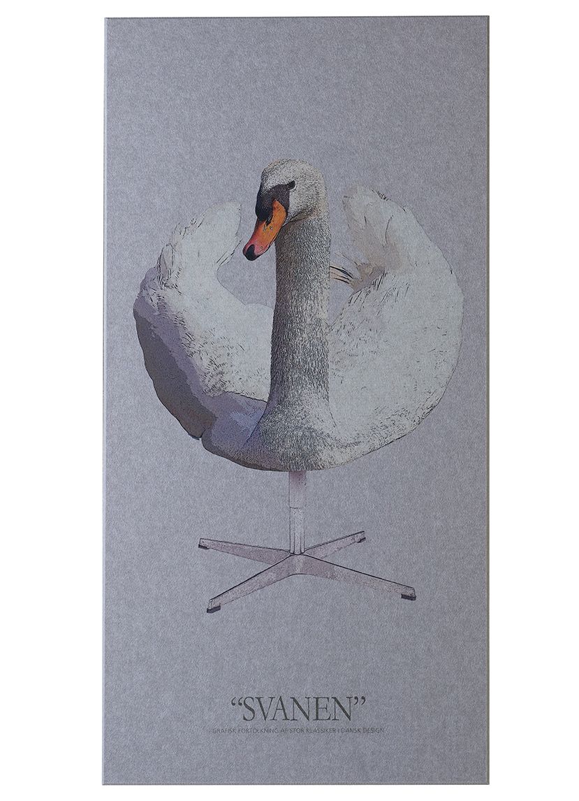 Vegg og loft hljóðp.Svanur 9x600x1200mm Ljós grátt