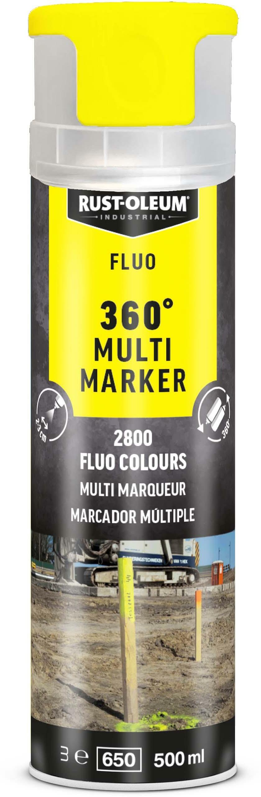 Spray merki RO 360° Multi marker gult 500ml