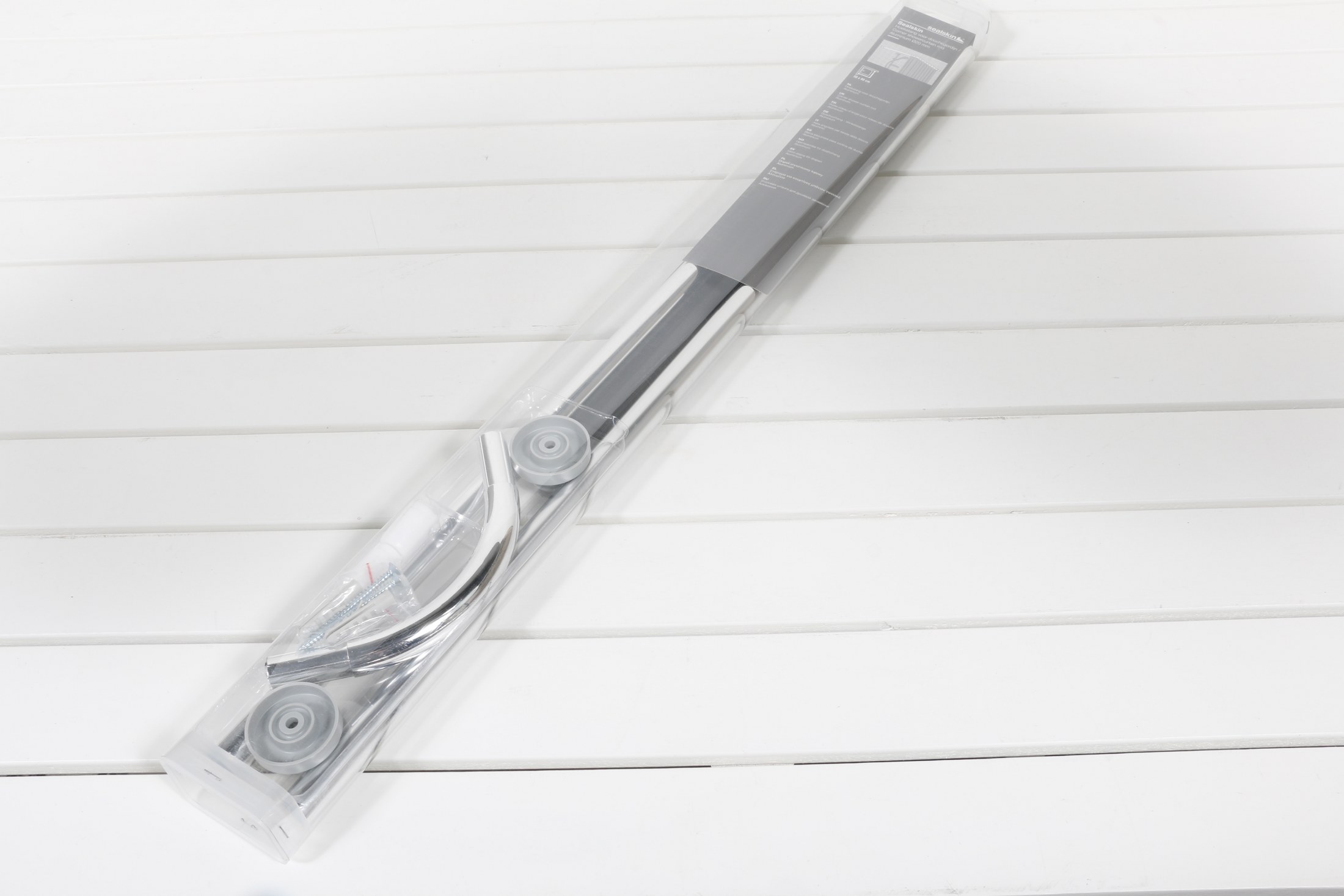 WC baðhengisslá 90 x 90 cm silfur Sealskin