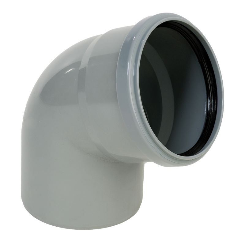 PP BEYGJA 70MM 67° Þ/4.3MM GRÁ