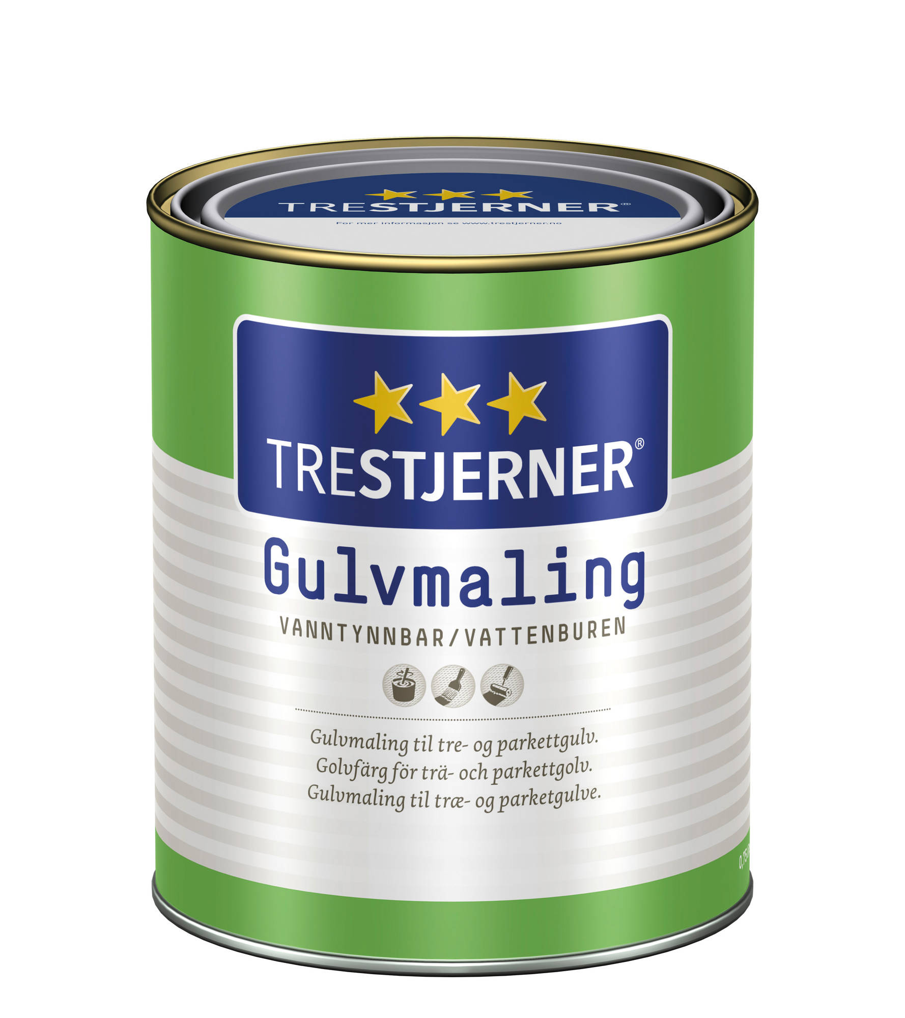 Trestjerner Gulvmaling 0,68 L B-stofn