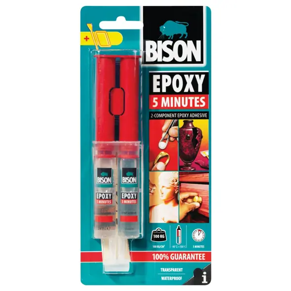Epoxy Lim LÍM EPOXY 5 min 24ML BISON - Húsasmiðjan