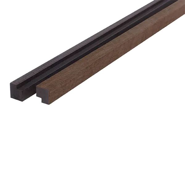 Listi f/hljóðdempandi plötu Reykt Eik 22x25x3000 mm