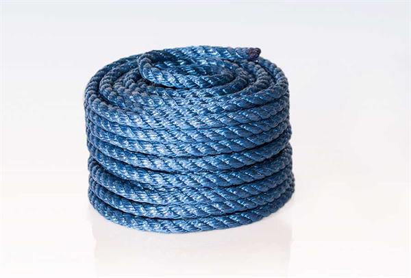 Kaðall blár 12 mm, togþol 2030 kg - 20 m á rúllu
