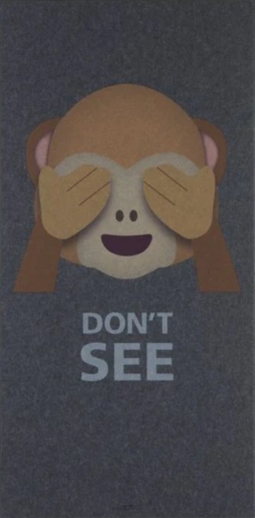 Hljóðdempandi mynd Api sér ekki  9x600x1200mm Dökk grátt