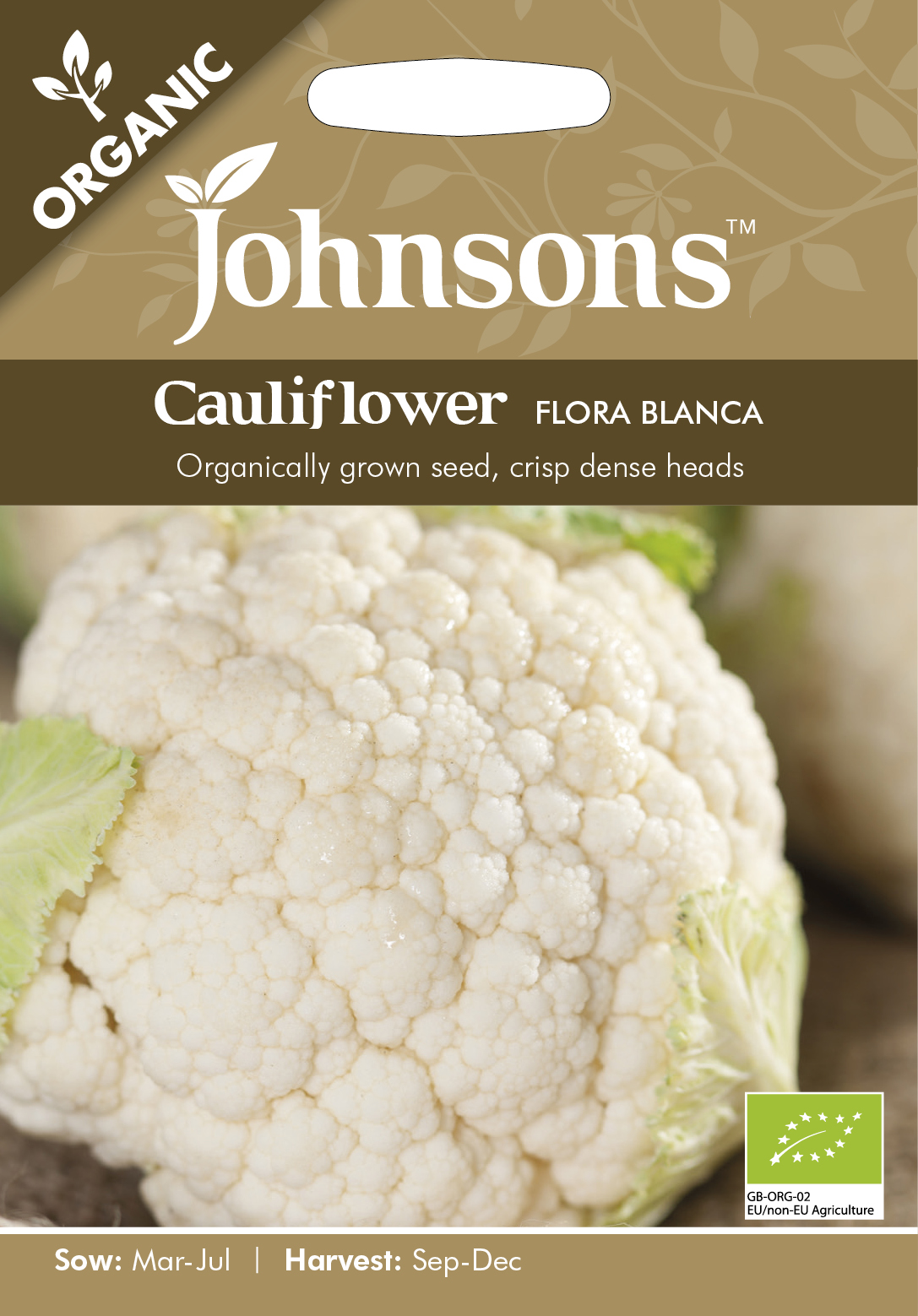 Fræ Cauliflower Flora Blanca Organic