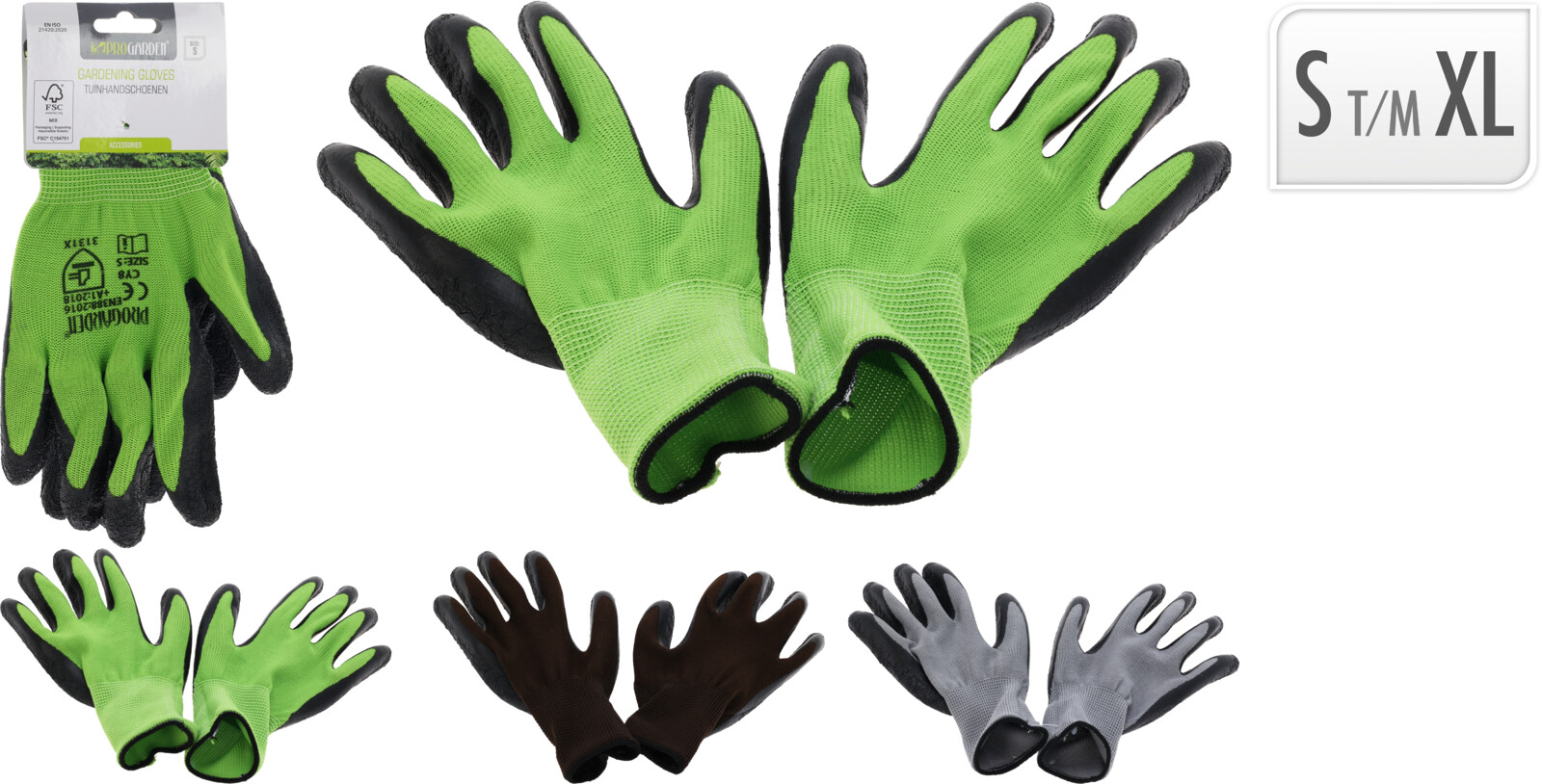 Garðhanskar kvenna 3 litir