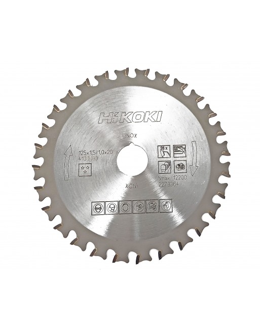 HJÓLSAGARBLAÐ 125MMX20 F. RYÐFR. Í HIKOKI CD3605DA - 4100033