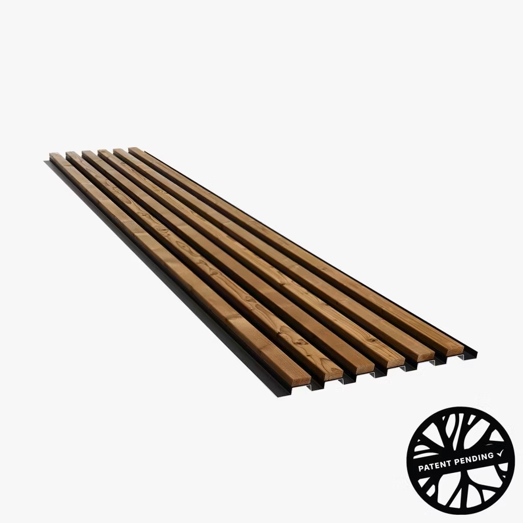 Álviðarklæðning Brún 2400 x 451 x33 mm, WoodUpp