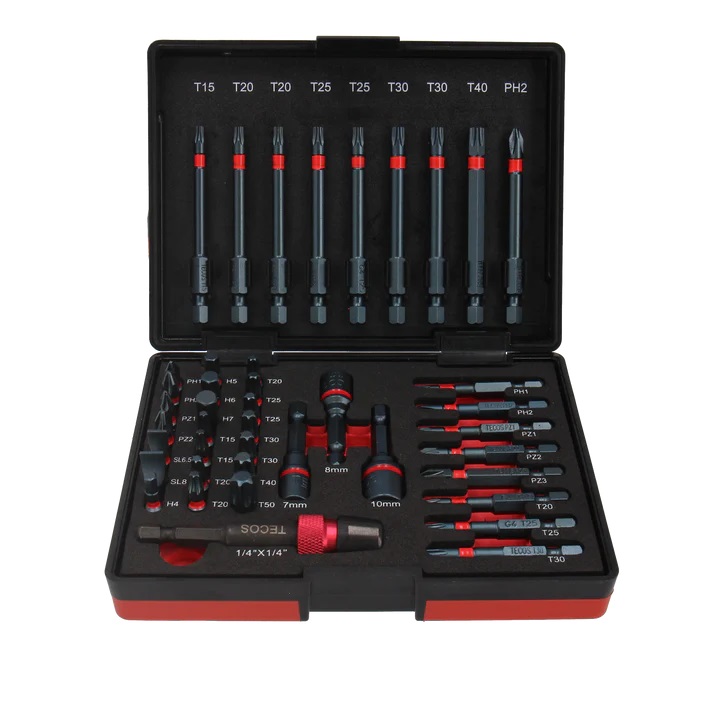 BITASETT TECOS 42STK T-B042R - F. HERSLUVÉLAR