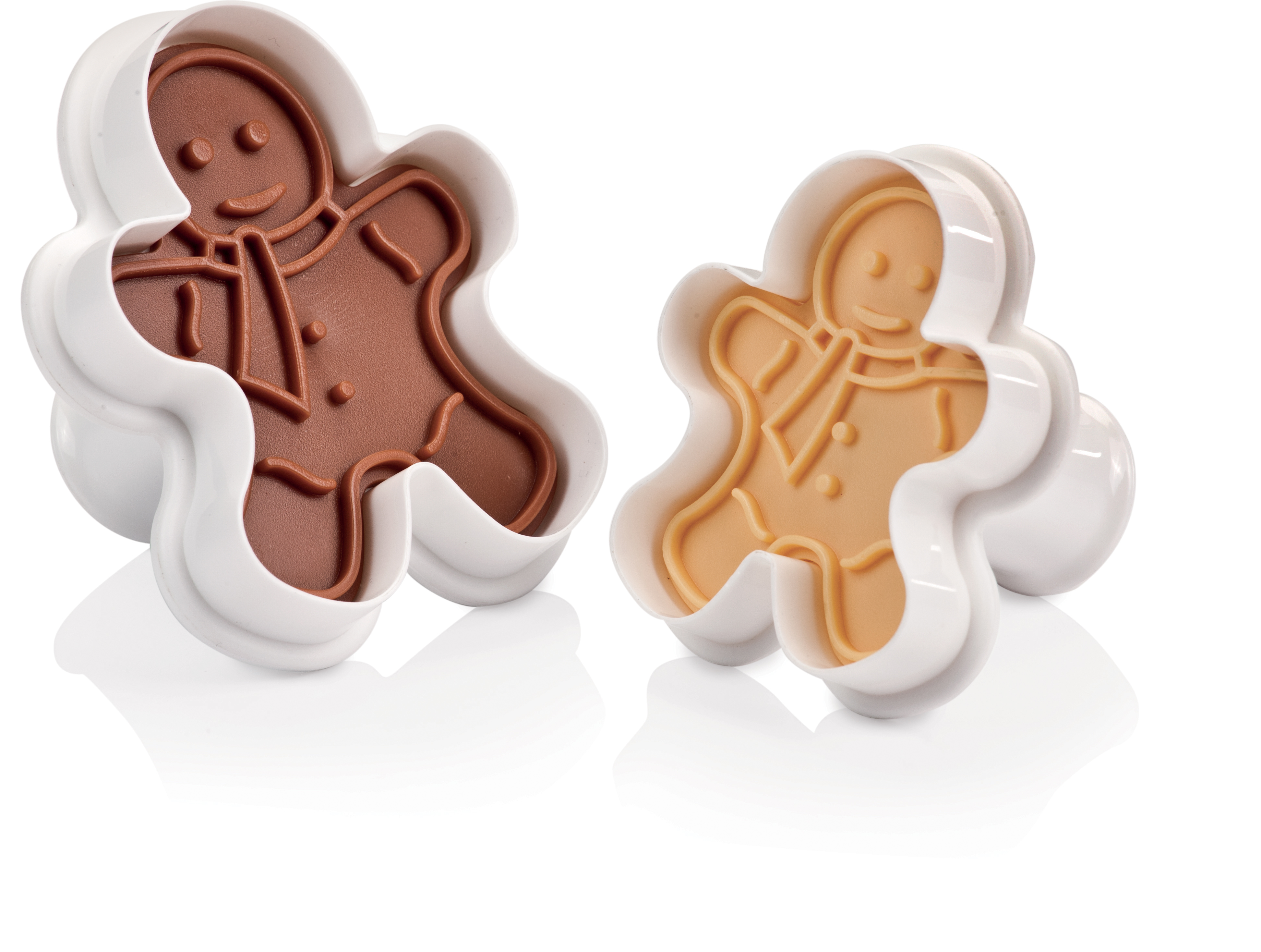 Kökuform m.stimpli 2 stk fígúrur