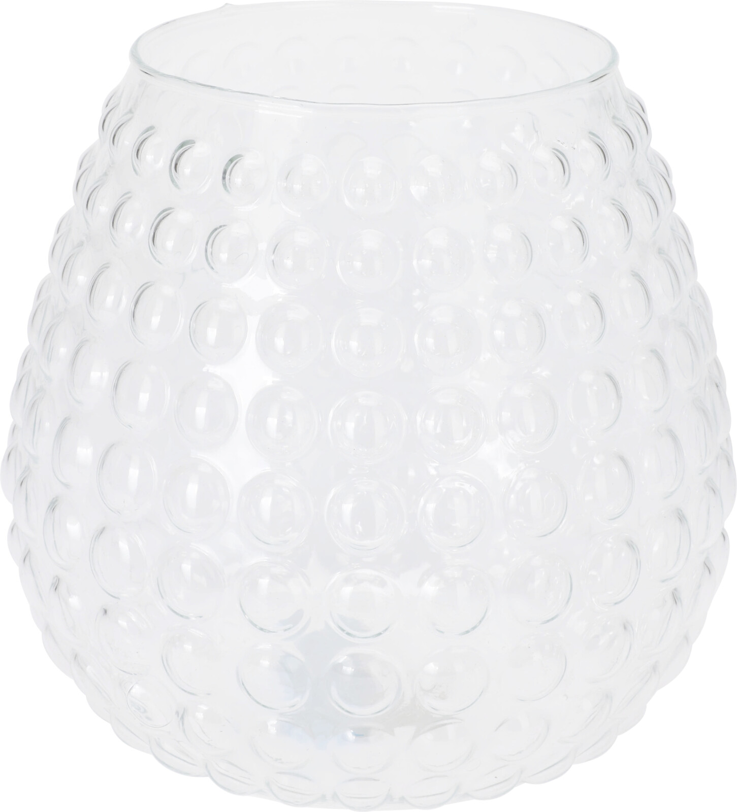 Vasi glær gler 19*h20cm