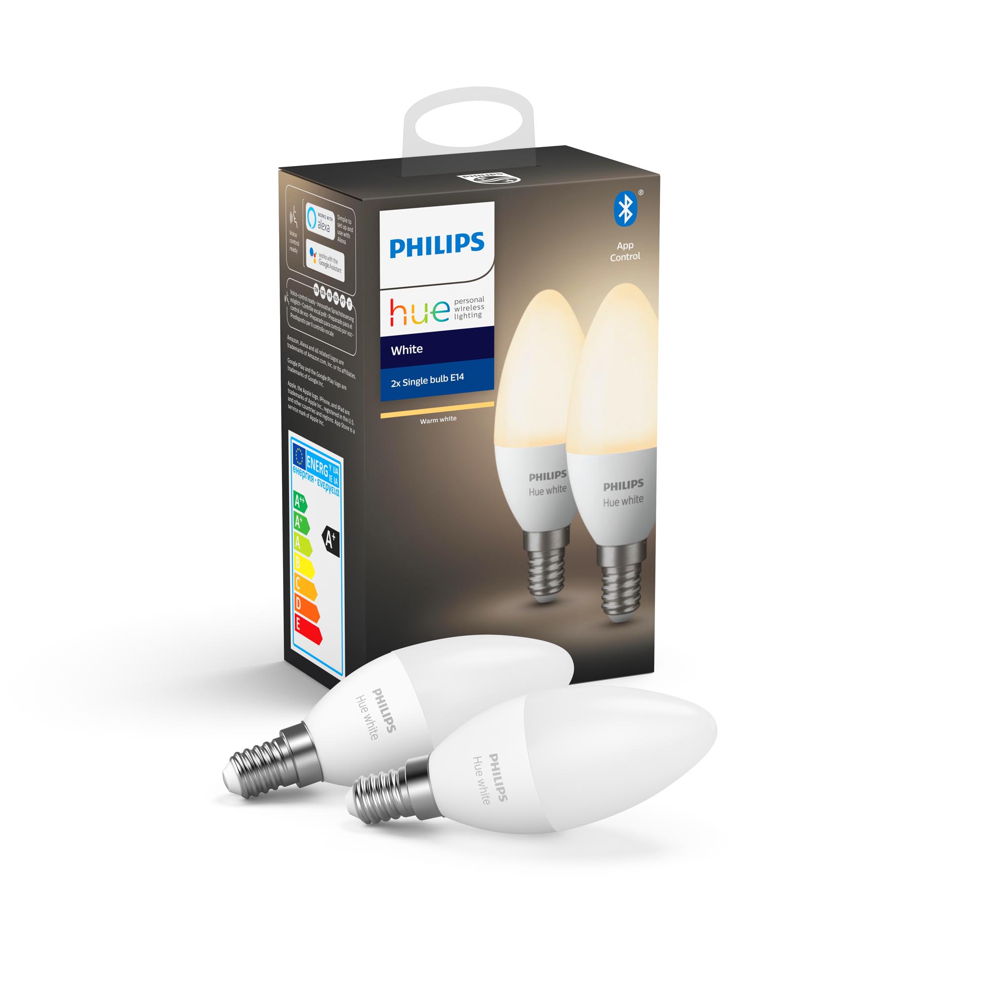 Hue Kertap 40wE14 470 lúm Hv dim 2Pk