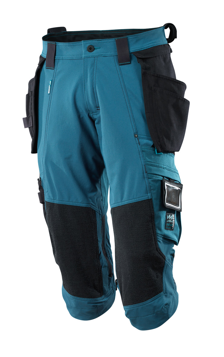 KVARTBUXUR 4WAY STRETCH PETROL C54