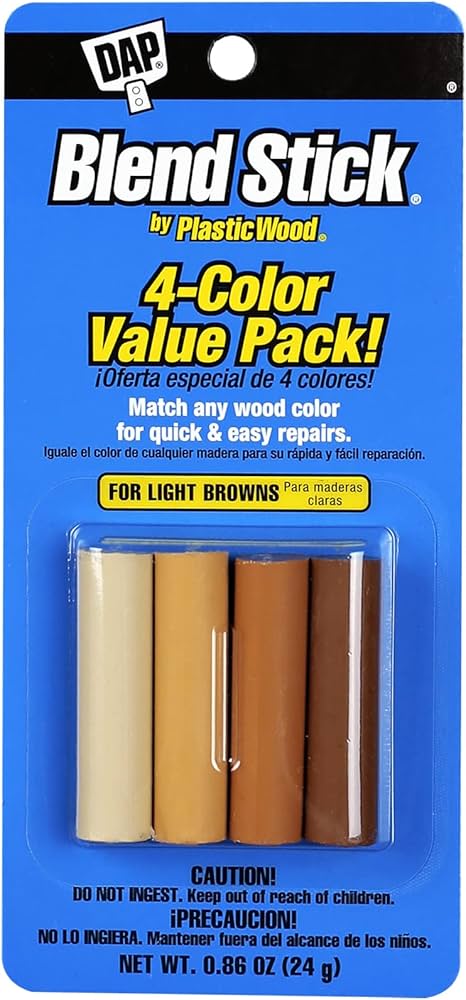 Vaxfyllir DAP ljósbrúnir litir 4stk