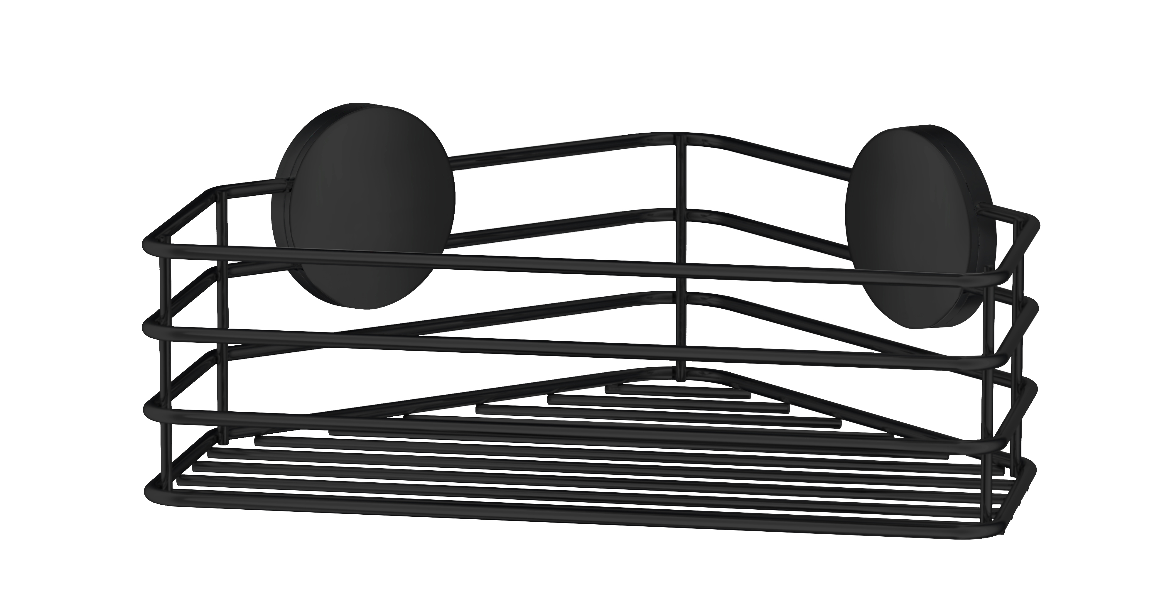 Einföld sturtukarfa í horn, svart