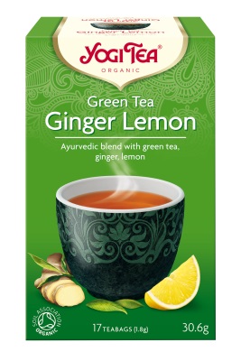 Te Yogi Green Tea Ginger Lemon 17stk.