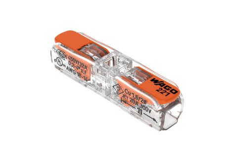 TENGI WAGO SMELLT 1F 221-2411 0,2-4mm² - MJÚKUR/STÍFUR 5/PK