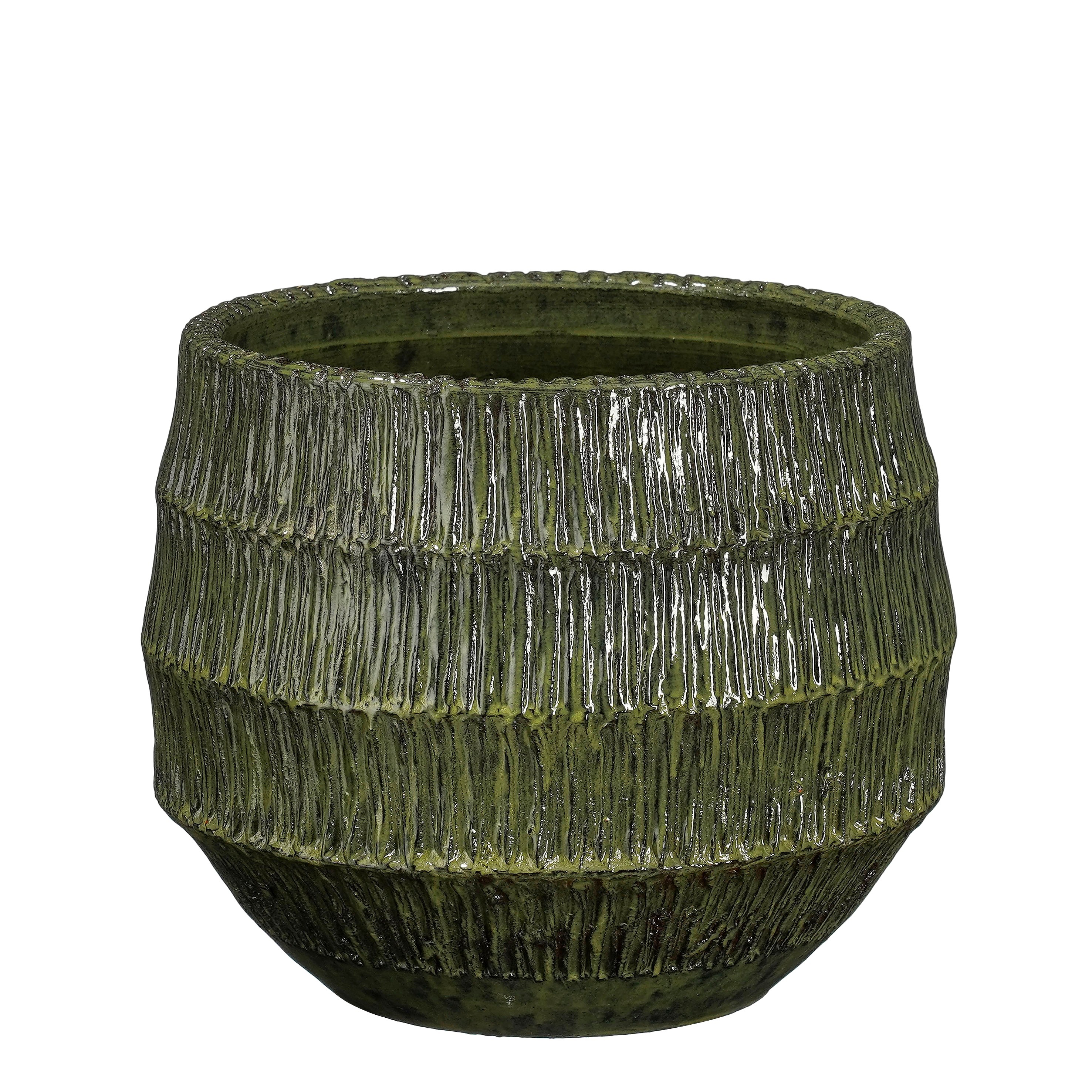 Pottur Tobias grænn 17*h15cm