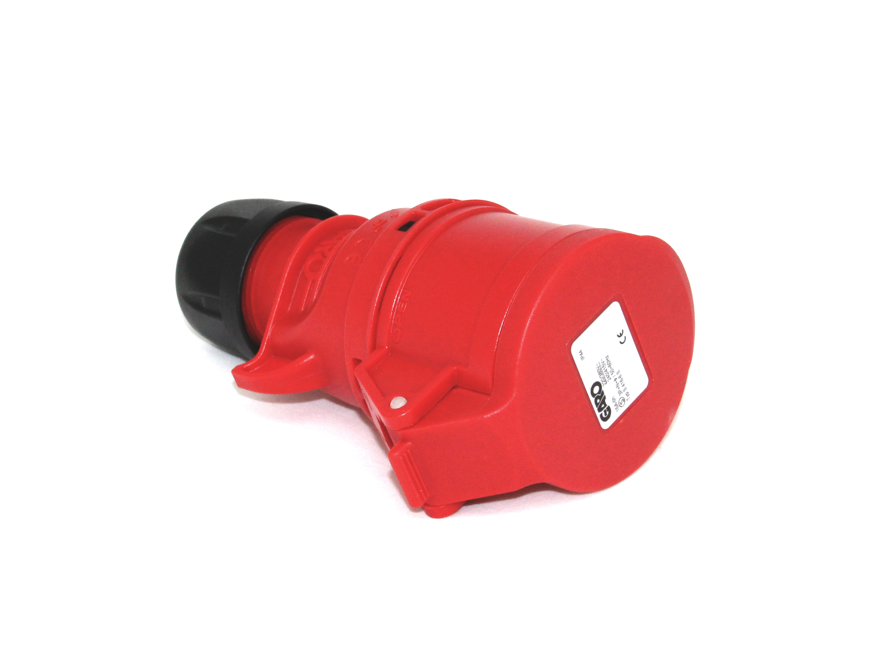 TAUGATENGILL 16A 5P 6h S416-6S IP44 RAUÐUR, 3P+N+J KL.6