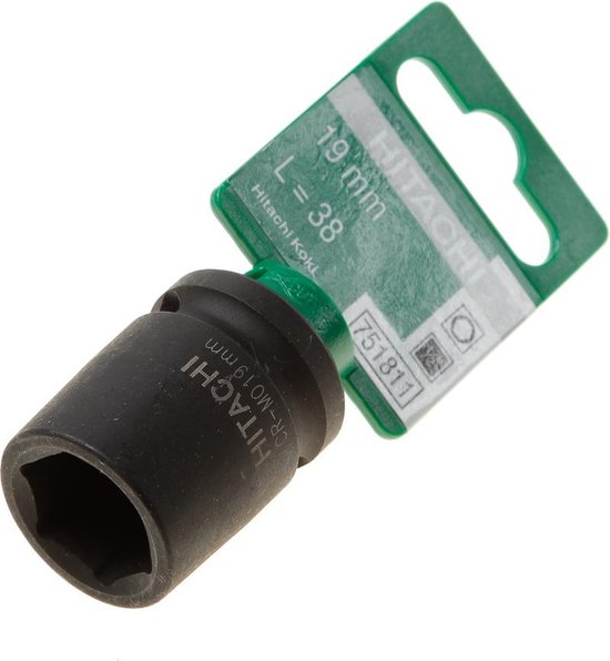 TOPPUR 19MM HERTUR SVARTUR 1/2"**